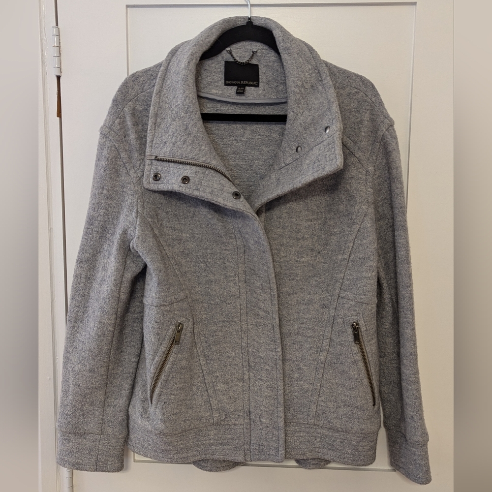 Banana Republic Wool Gray Cocoon Women's Jacket